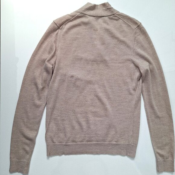 346 Brooks Brothers fine knit beige v-neck sweater - Picture 6 of 6